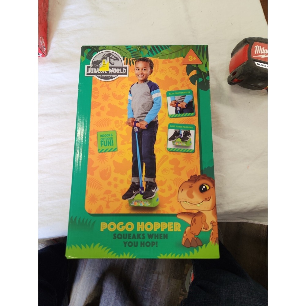 Jurassic World Pogo Hopper For Kids, Squeaks When‎ You Hop, Indoor/Outdoor NEW!